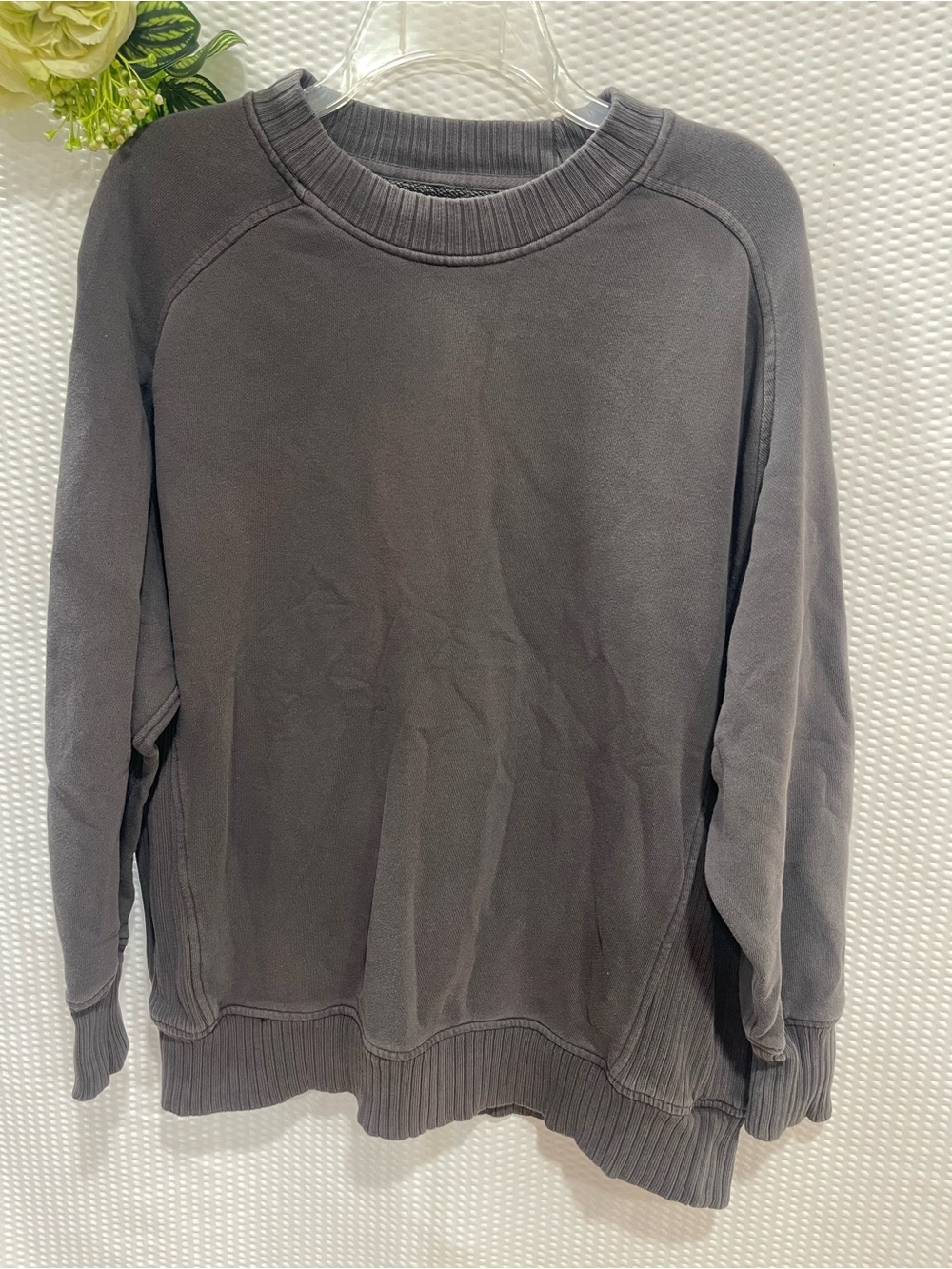 Women's Crewneck Pullover Sweater - Charcoal